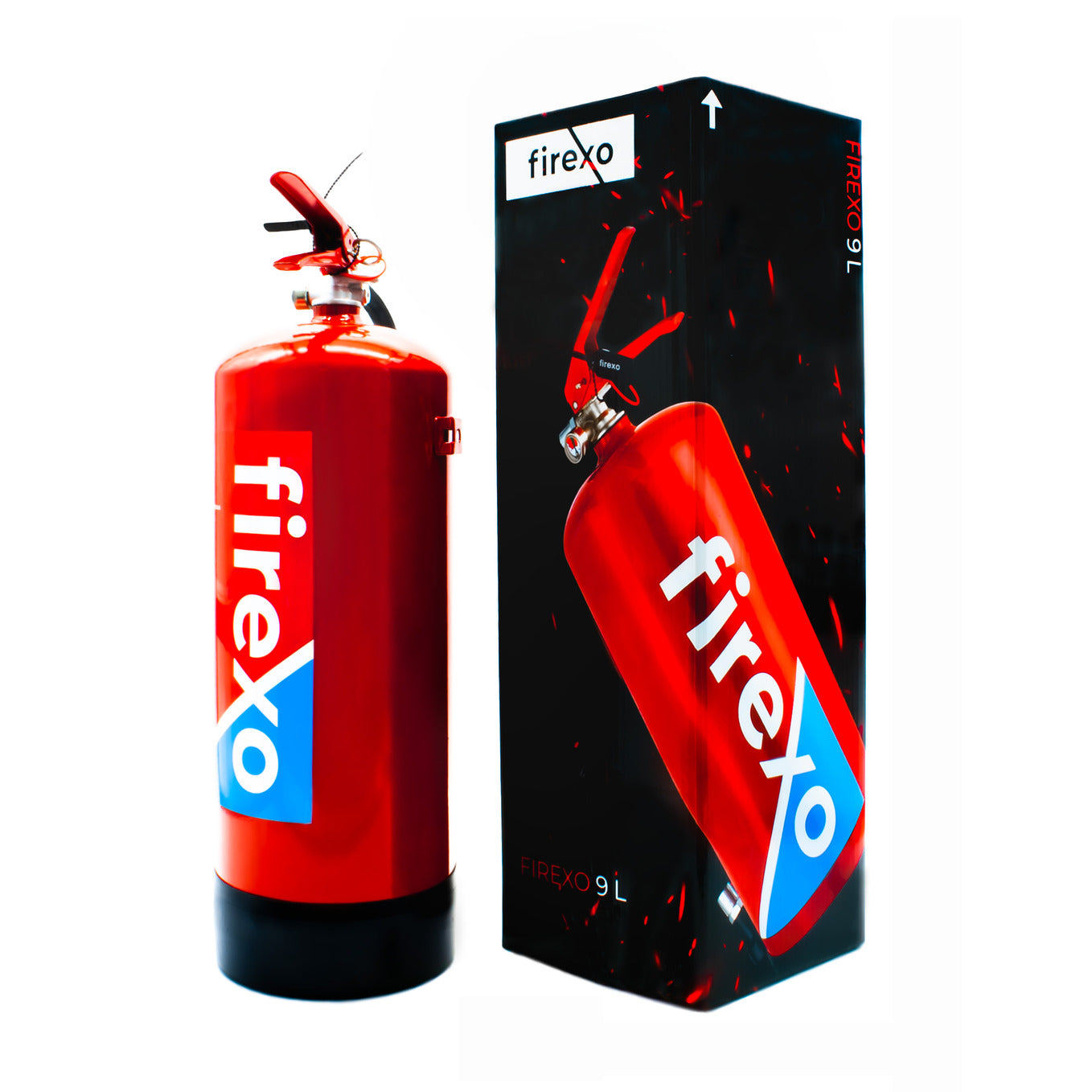 Firexo 9 Liter Feuerlöscher für alle Feuerarten 